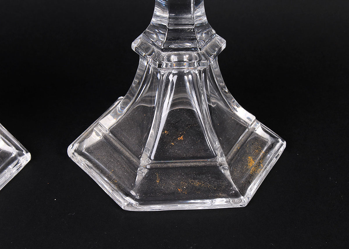 Crystal Candlesticks and Vases