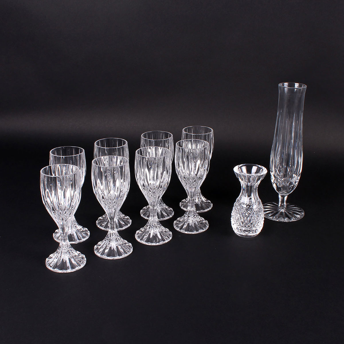 Crystal Dessert Wine Glasses and Decor