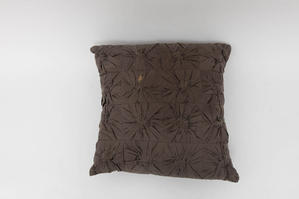 Grouping of Decorative Pillows and Throw