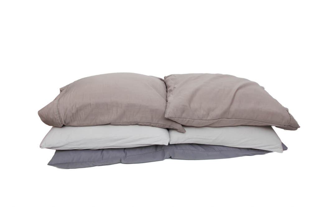 Grouping of Decorative Pillows and Throw