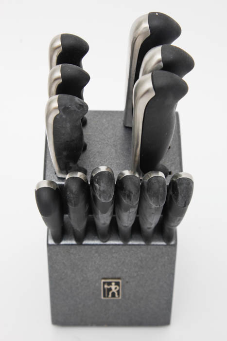 Knife Set and Oneida Flatware