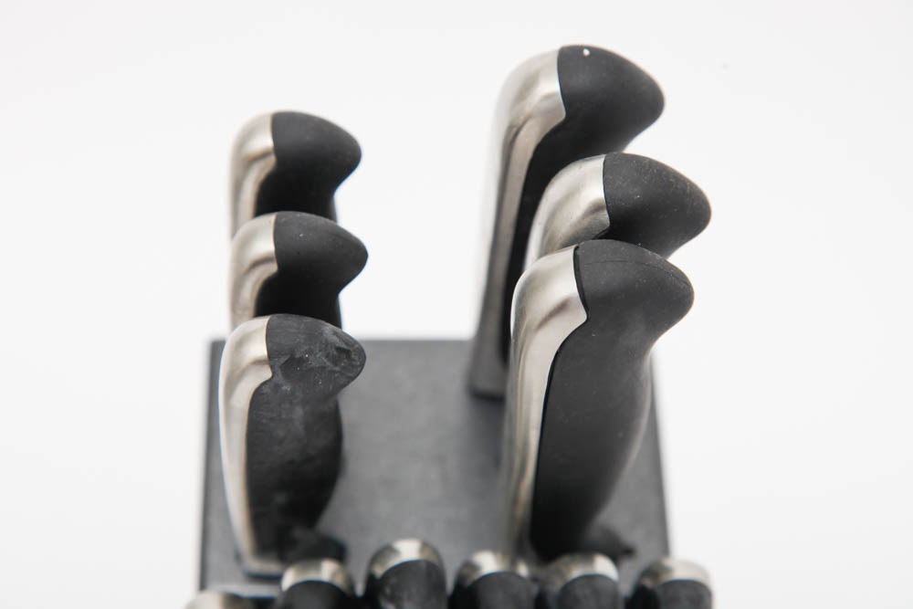 Knife Set and Oneida Flatware