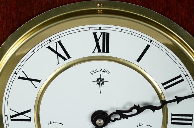 Polaris 31 Day Key Winding Cherry Wall Clock