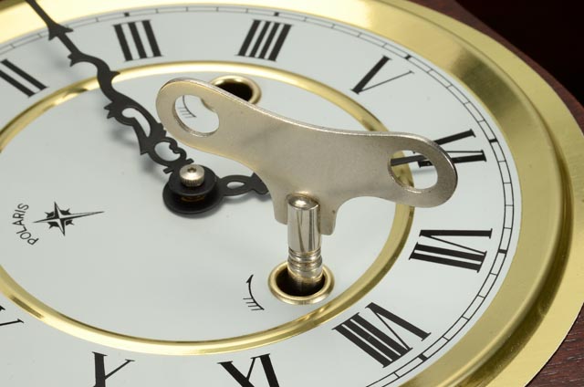 Polaris 31 Day Key Winding Cherry Wall Clock