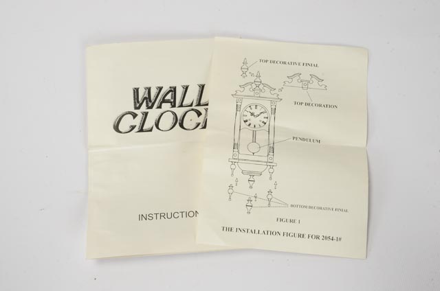 Polaris 31 Day Key Winding Cherry Wall Clock