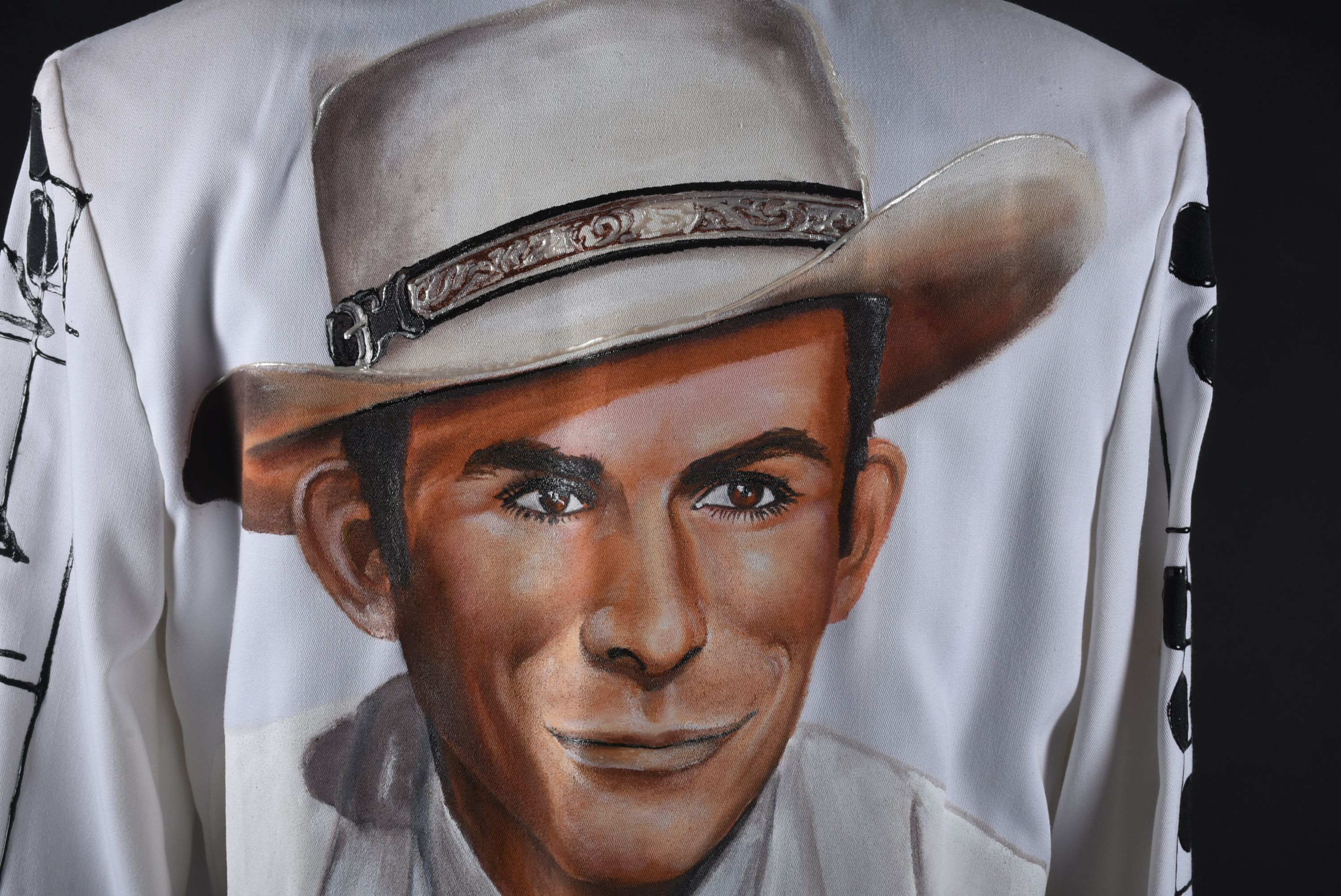 Wild Billye's Starwear Hand Decorated Blazer Depicting Hank Williams