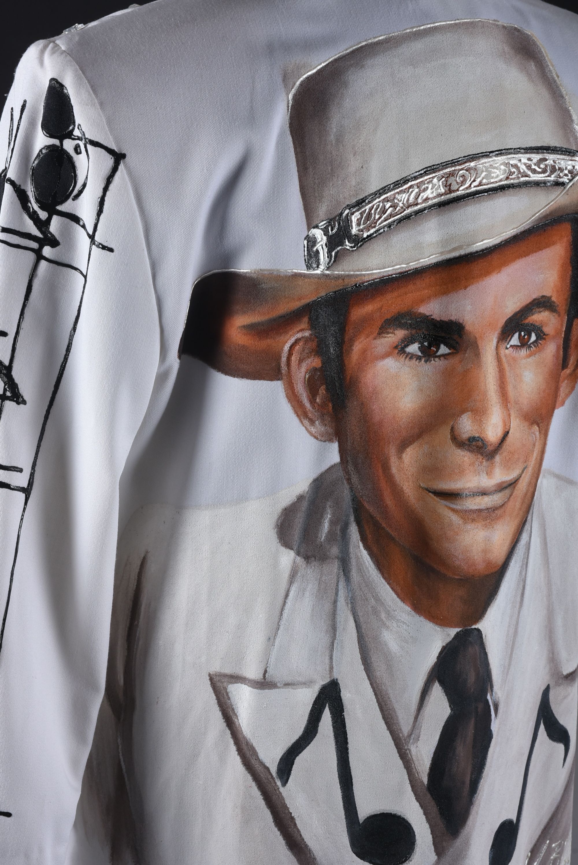 Wild Billye's Starwear Hand Decorated Blazer Depicting Hank Williams