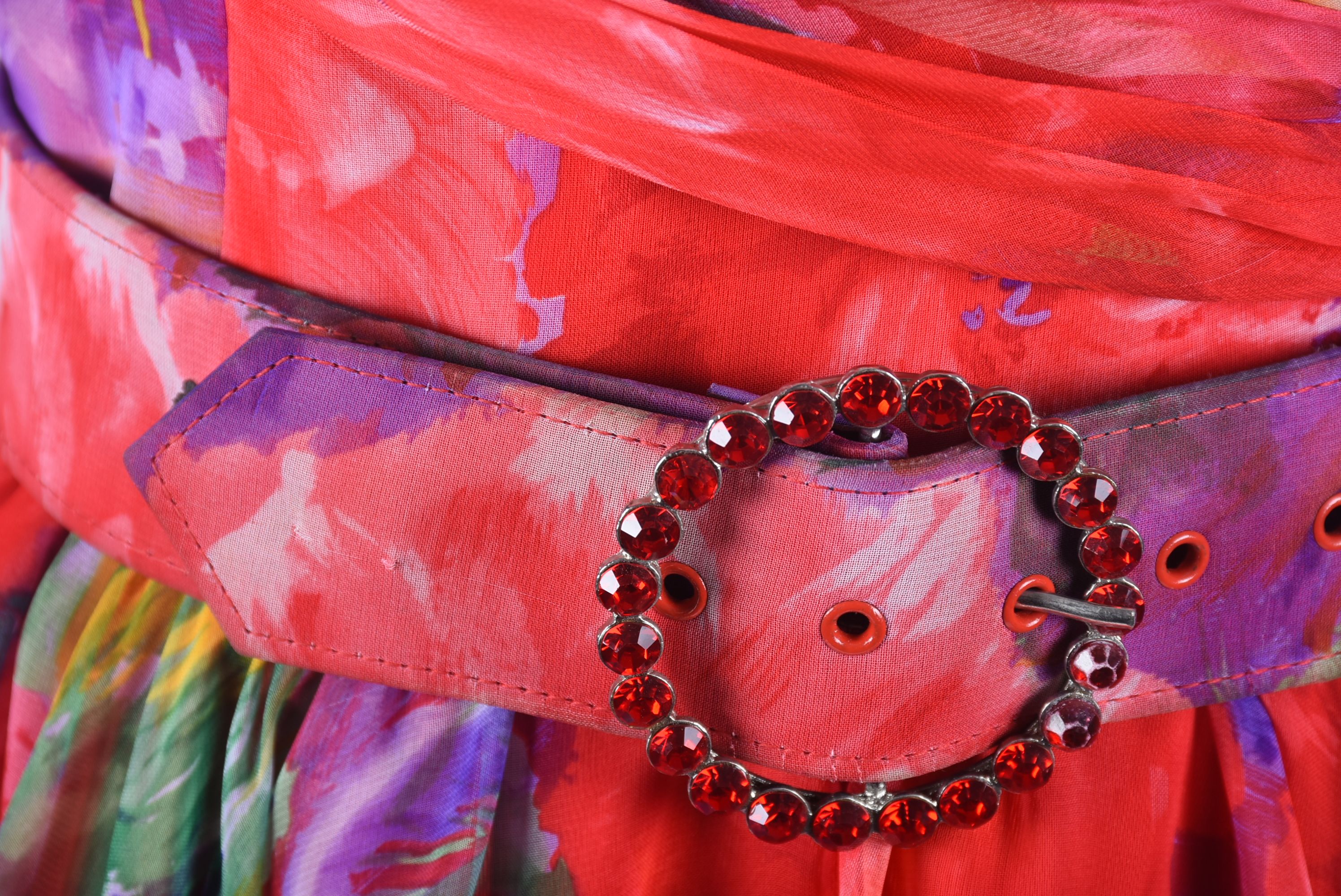 Tanya's Tadashi Floral Print Cocktail Dress Worn at The Kentucky Derby