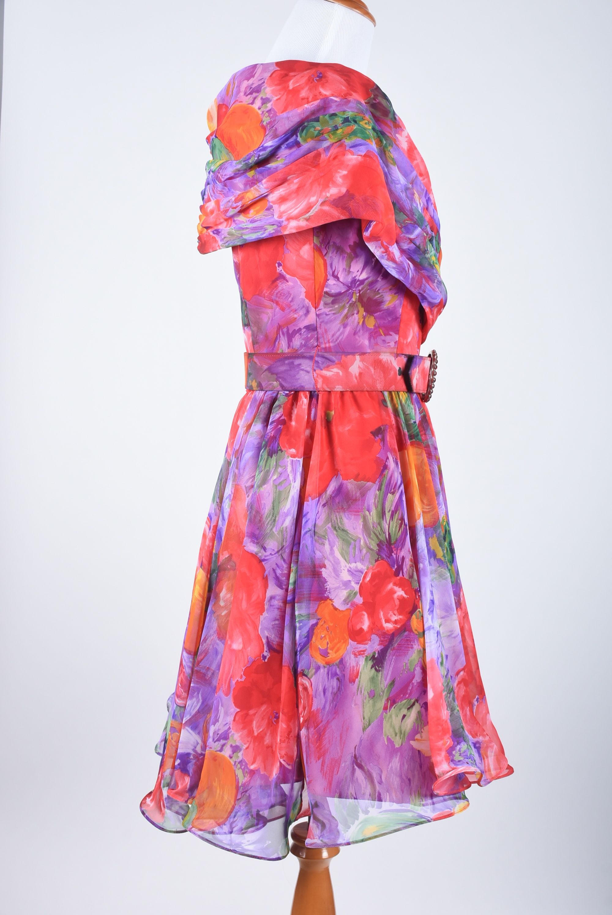 Tanya's Tadashi Floral Print Cocktail Dress Worn at The Kentucky Derby