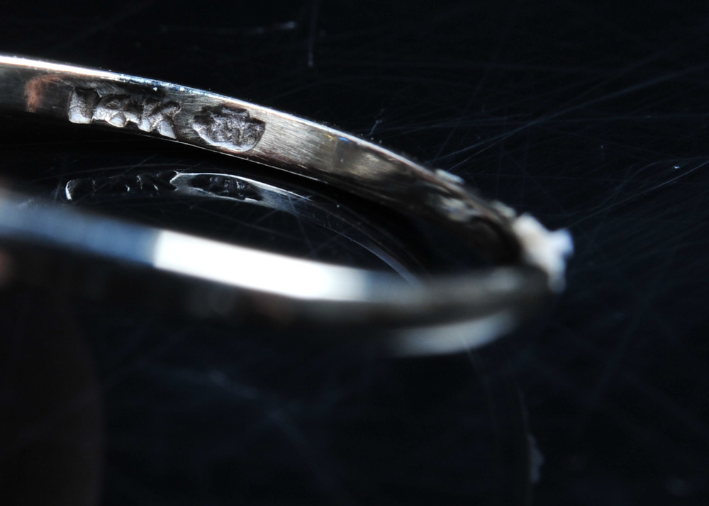 Ladies 14K White Gold Eastern Star Ring