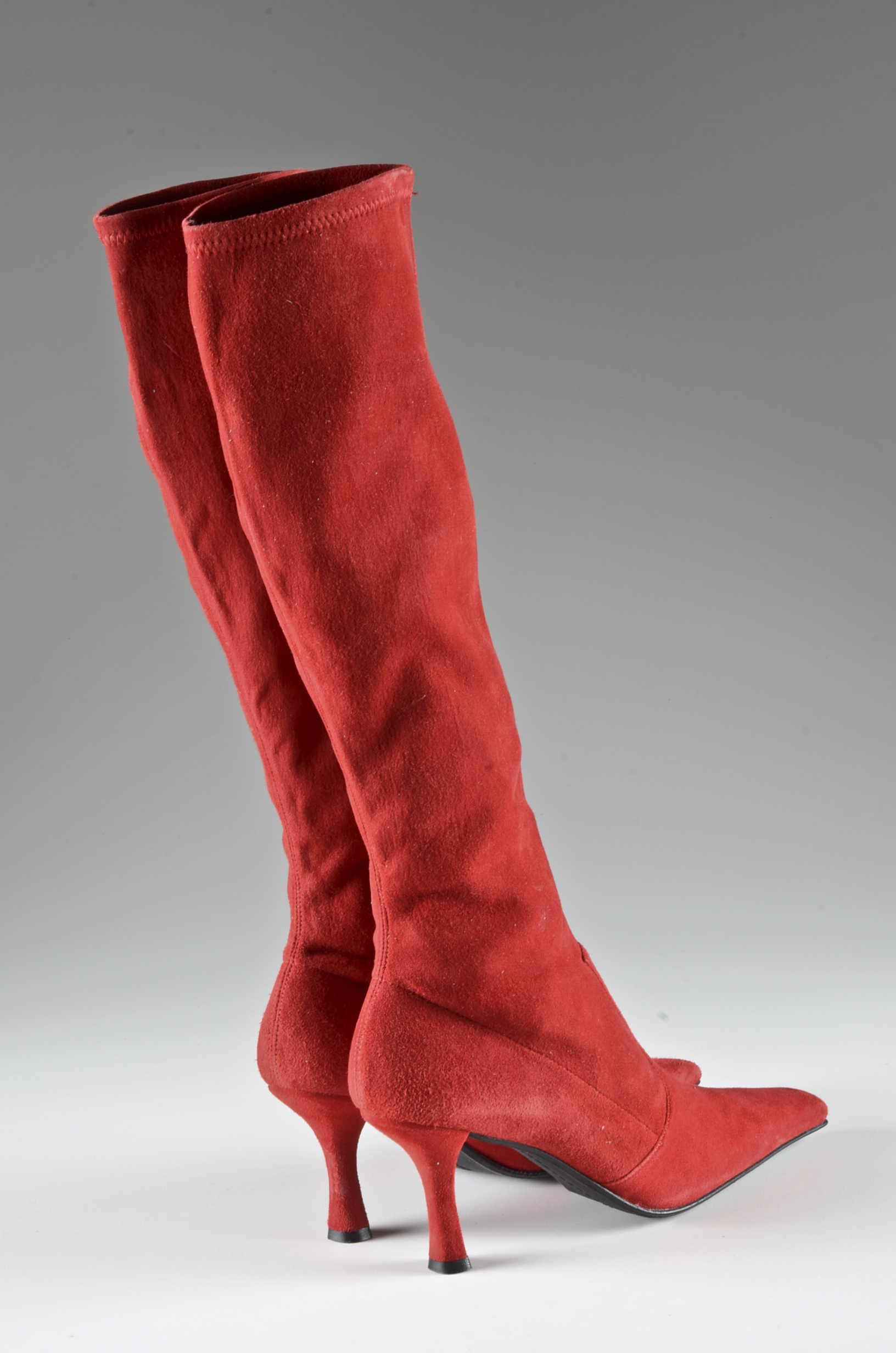 Designer Stuart Weitzman Red Suede Boots