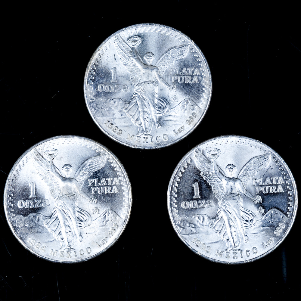 Series of Pure Silver Mexican Libertad Coins