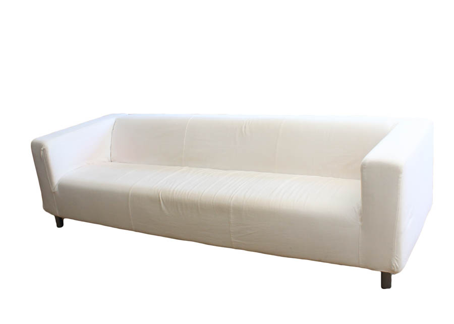 "Klippan" White Sofa by Ikea