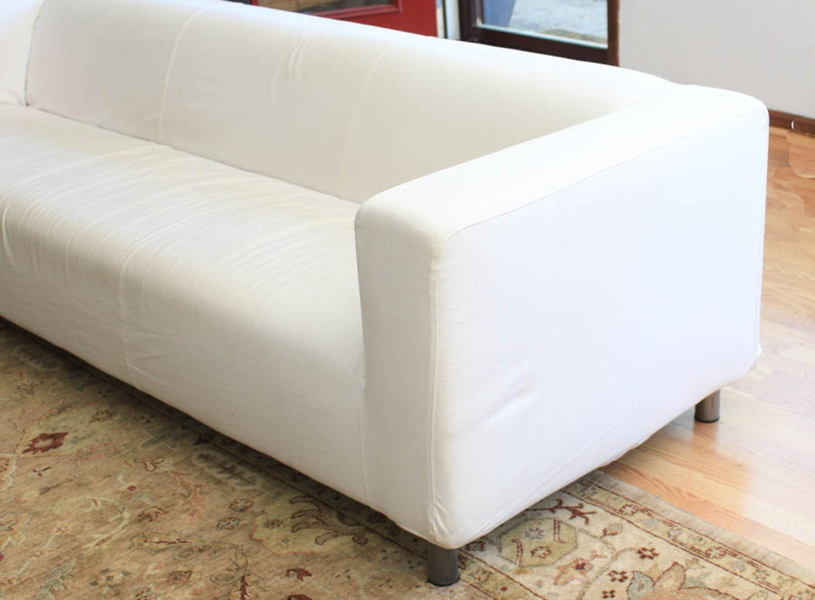 "Klippan" White Sofa by Ikea