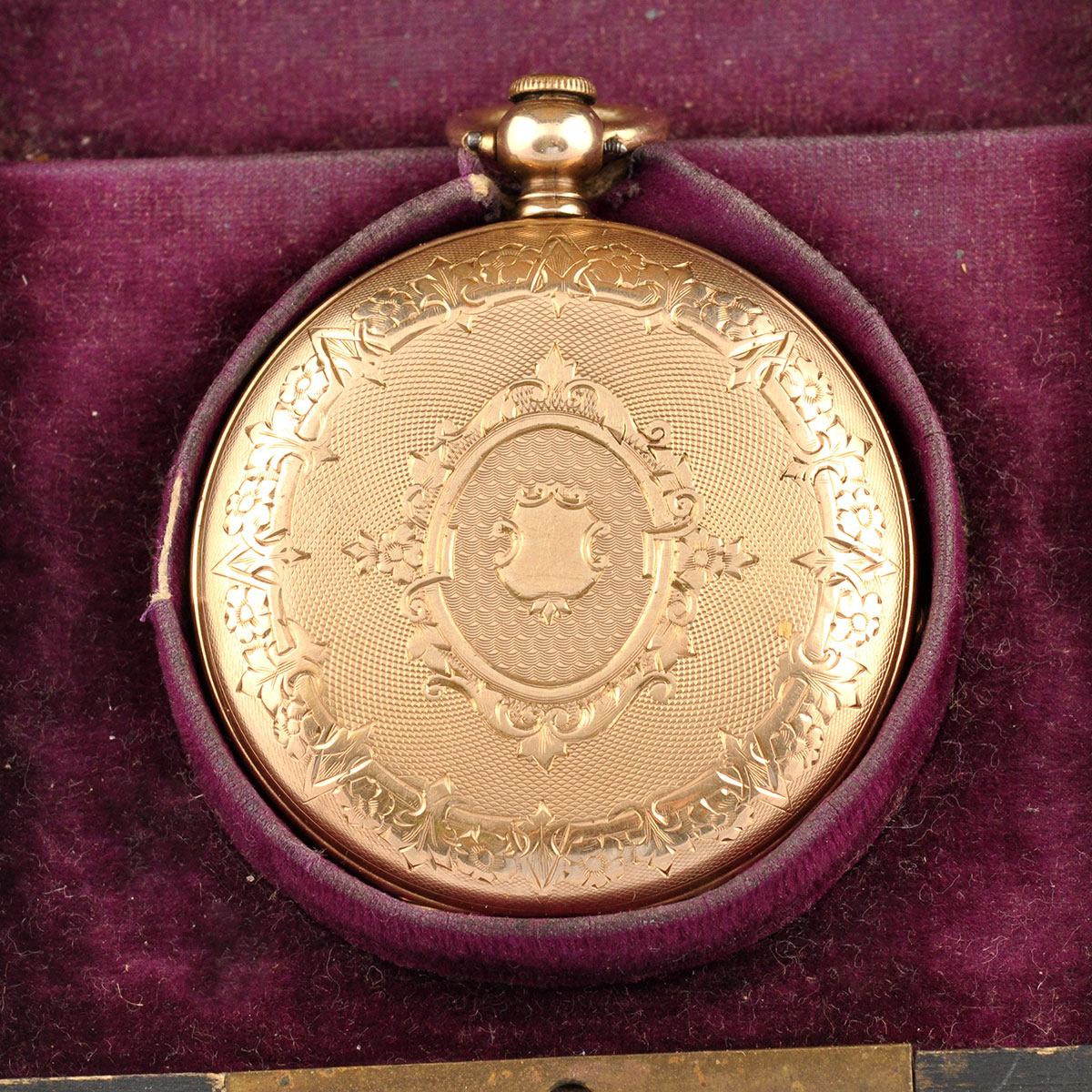 Antique 14 Karat Yellow Gold Ami Richard Hunting Case Pocket Watch