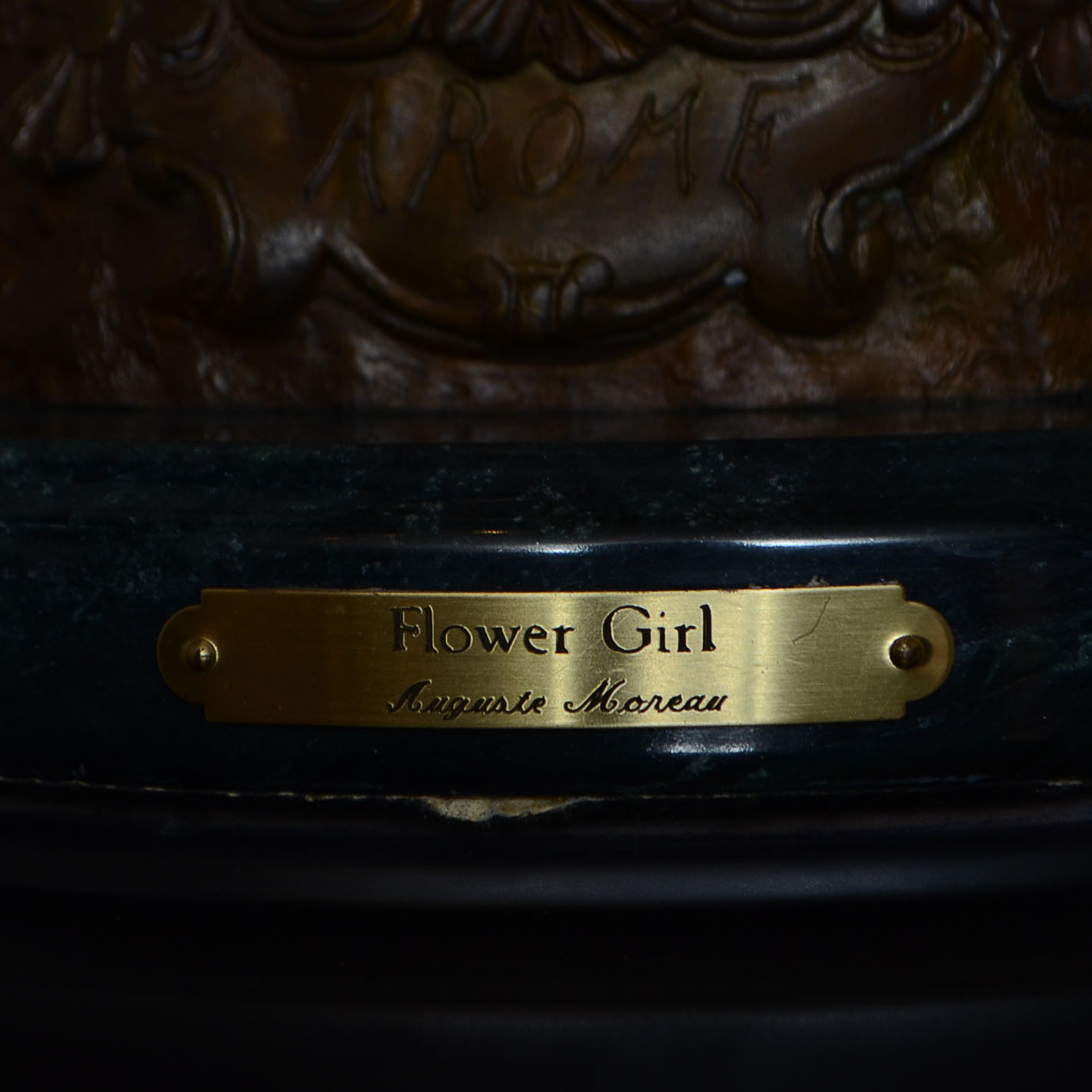After Auguste Moreau Bronze Table Lamp Sculpture "Flower Girl"