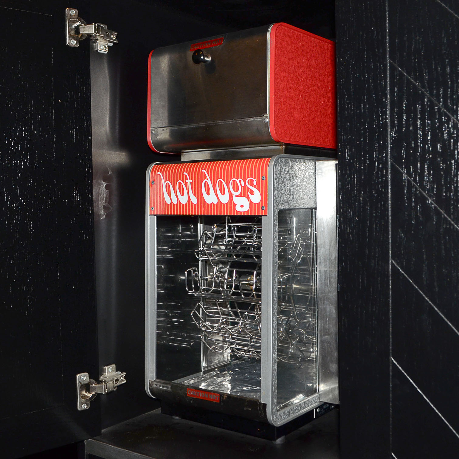 Vintage Star Hot Dog Rotisserie Carousel and Bun Warmer