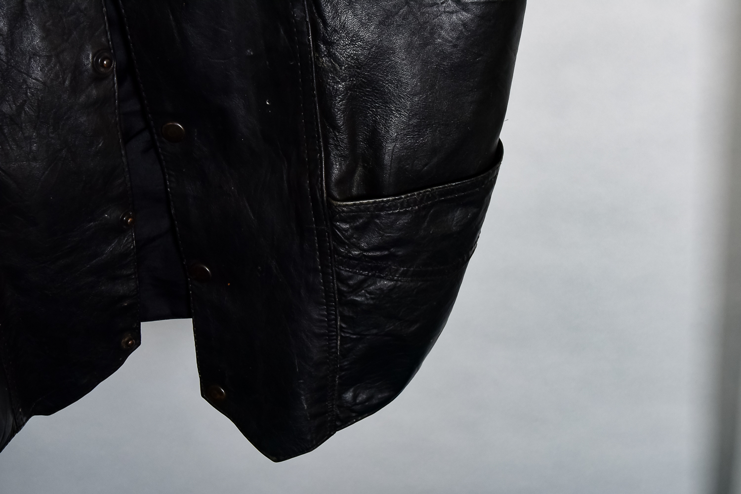 Leather Jacket and Vest with Harley Davidson Patches