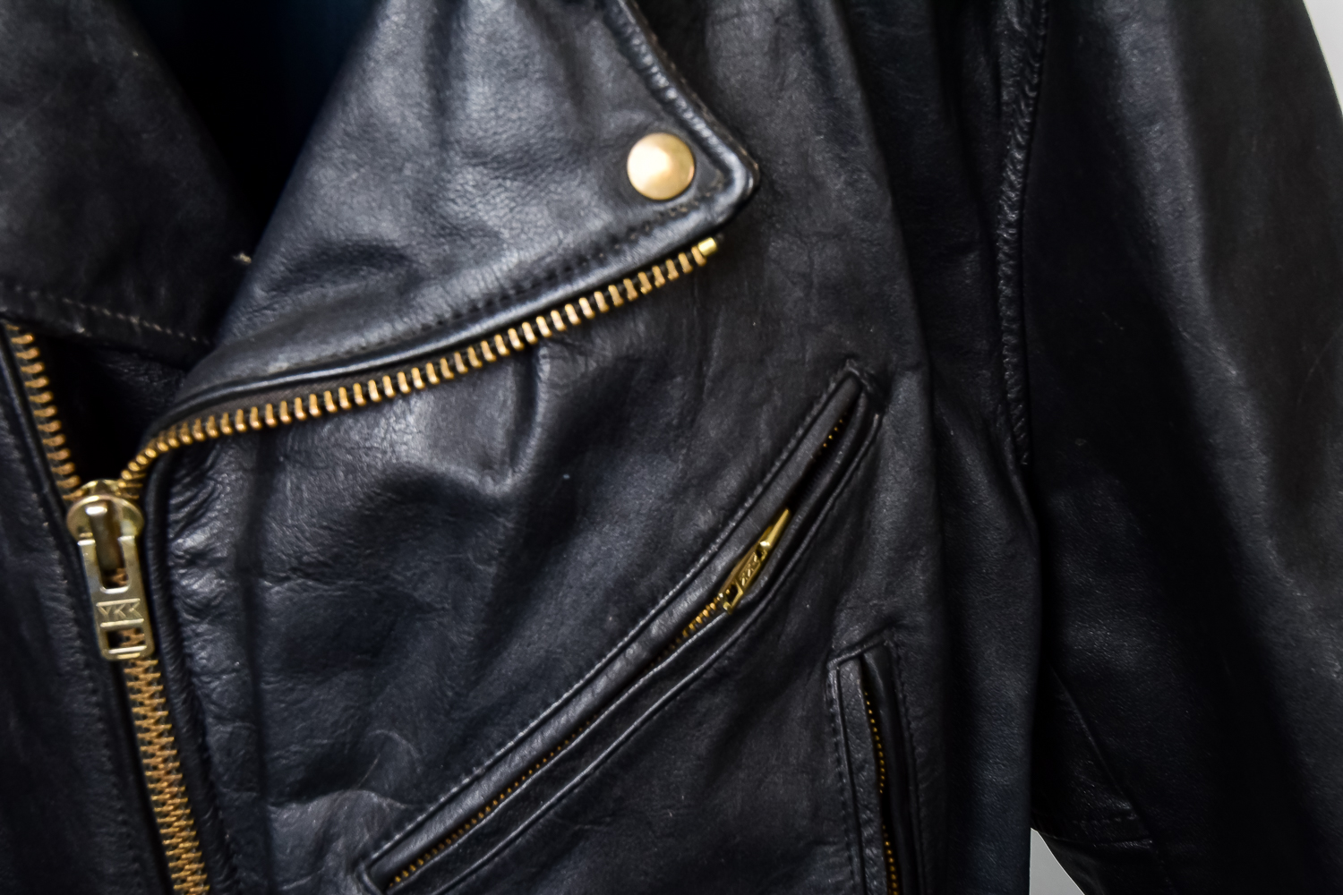 Leather Jacket and Vest with Harley Davidson Patches