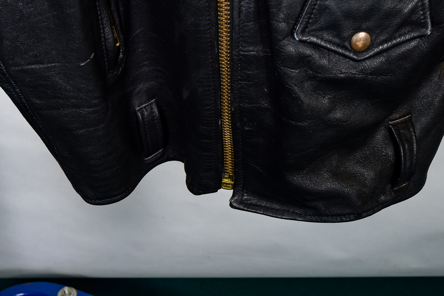 Leather Jacket and Vest with Harley Davidson Patches