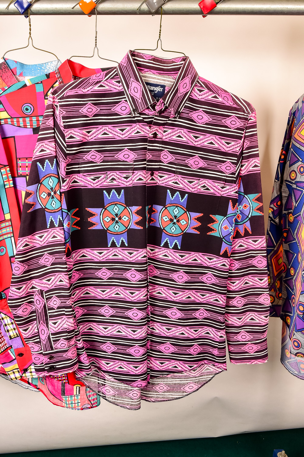 Colorful Vintage Long Sleeved Shirt Collection