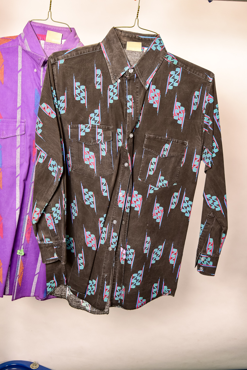 Colorful Vintage Long Sleeved Shirt Collection