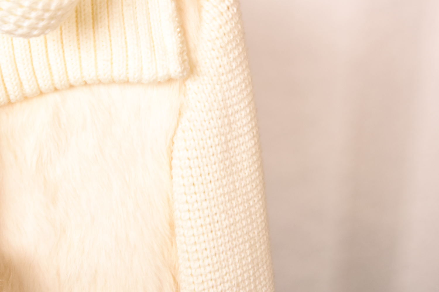 Pair of Vintage Fur Vest Sweaters