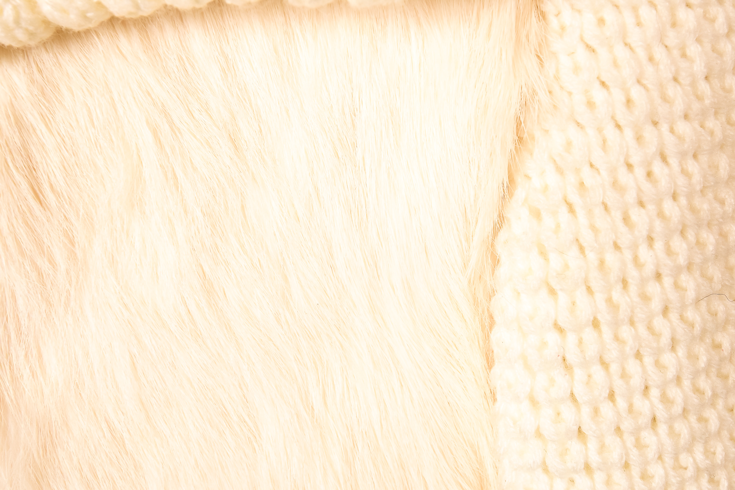 Pair of Vintage Fur Vest Sweaters