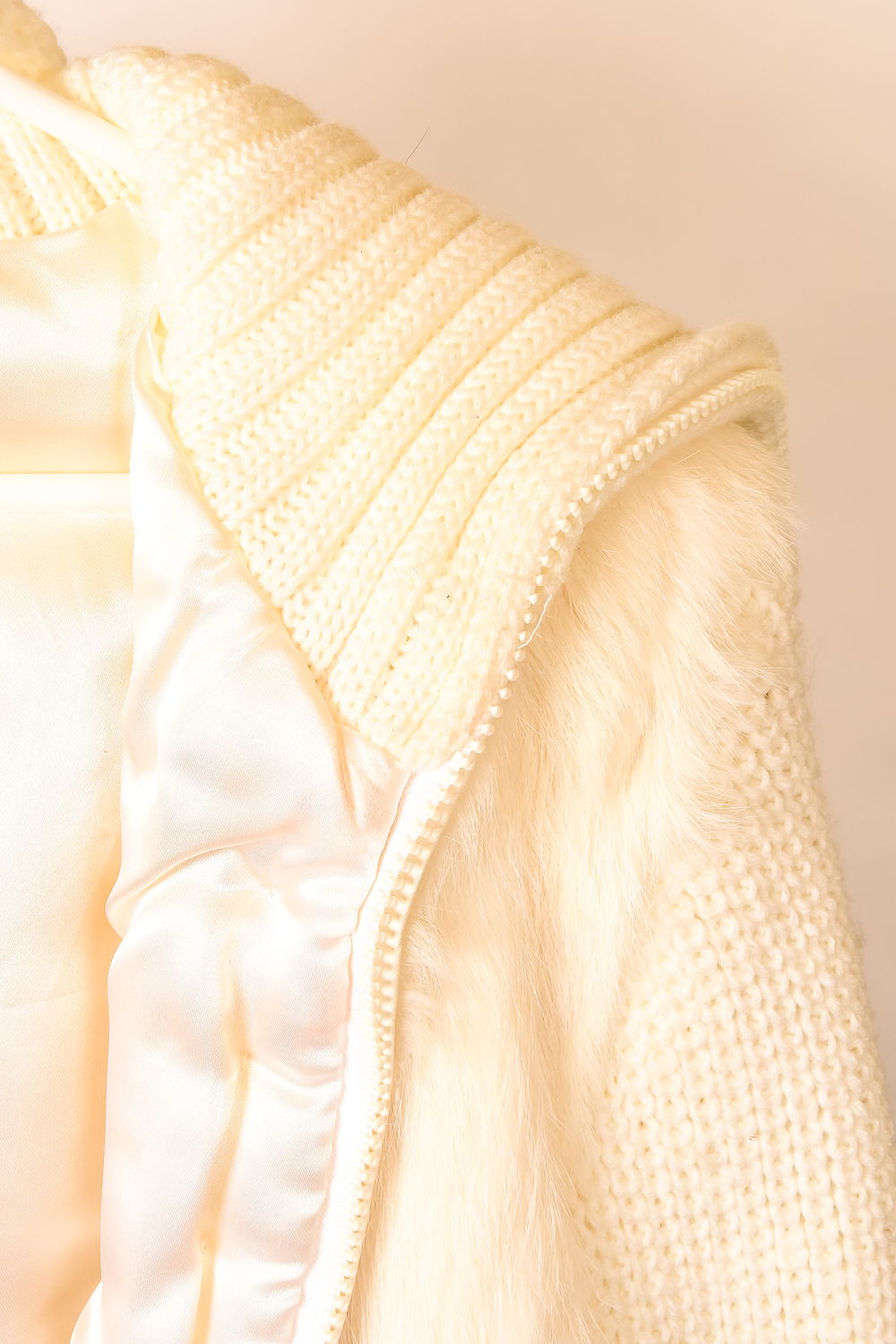 Pair of Vintage Fur Vest Sweaters