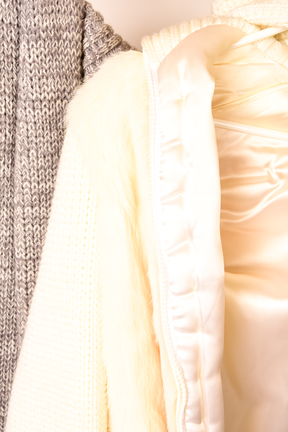 Pair of Vintage Fur Vest Sweaters