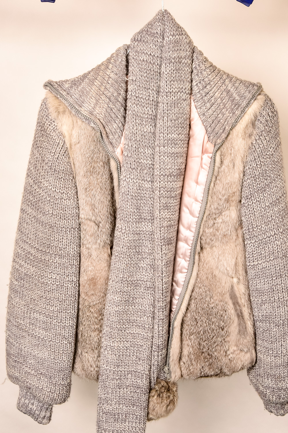 Pair of Vintage Fur Vest Sweaters