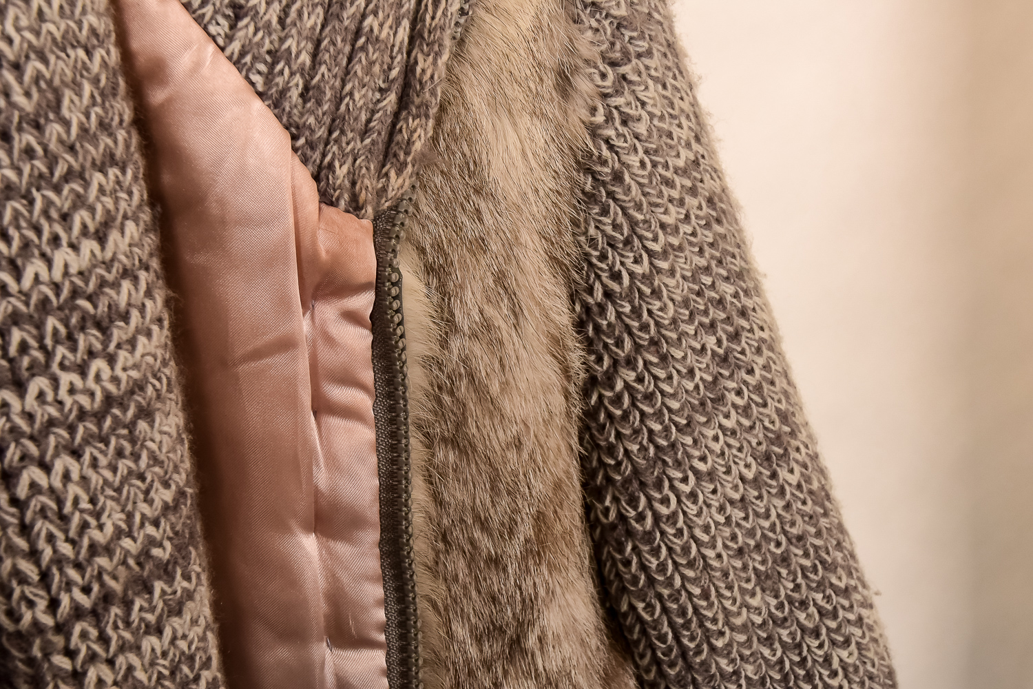 Pair of Vintage Fur Vest Sweaters