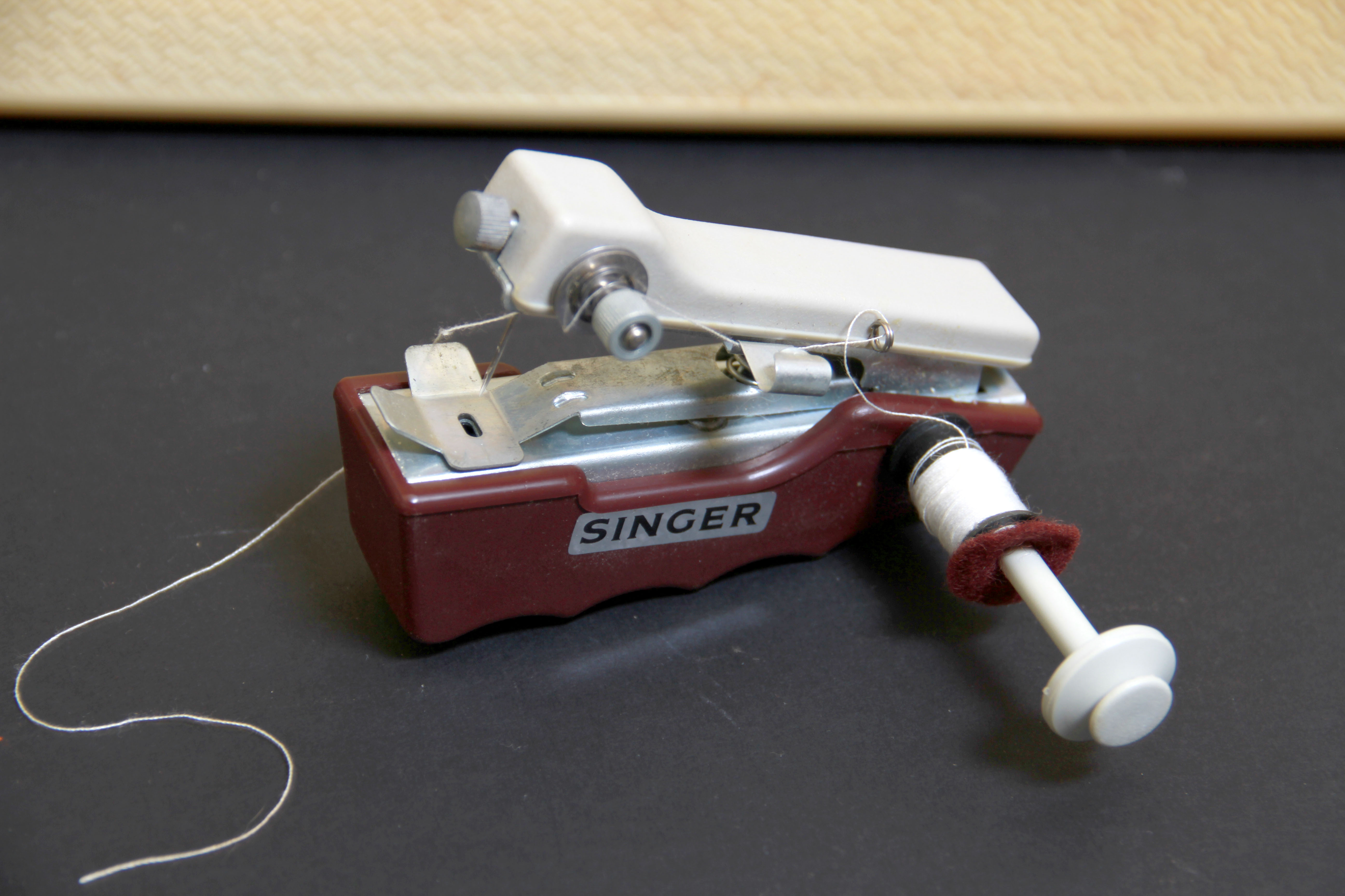 Vintage Sewing Box and Embroidery Hoops