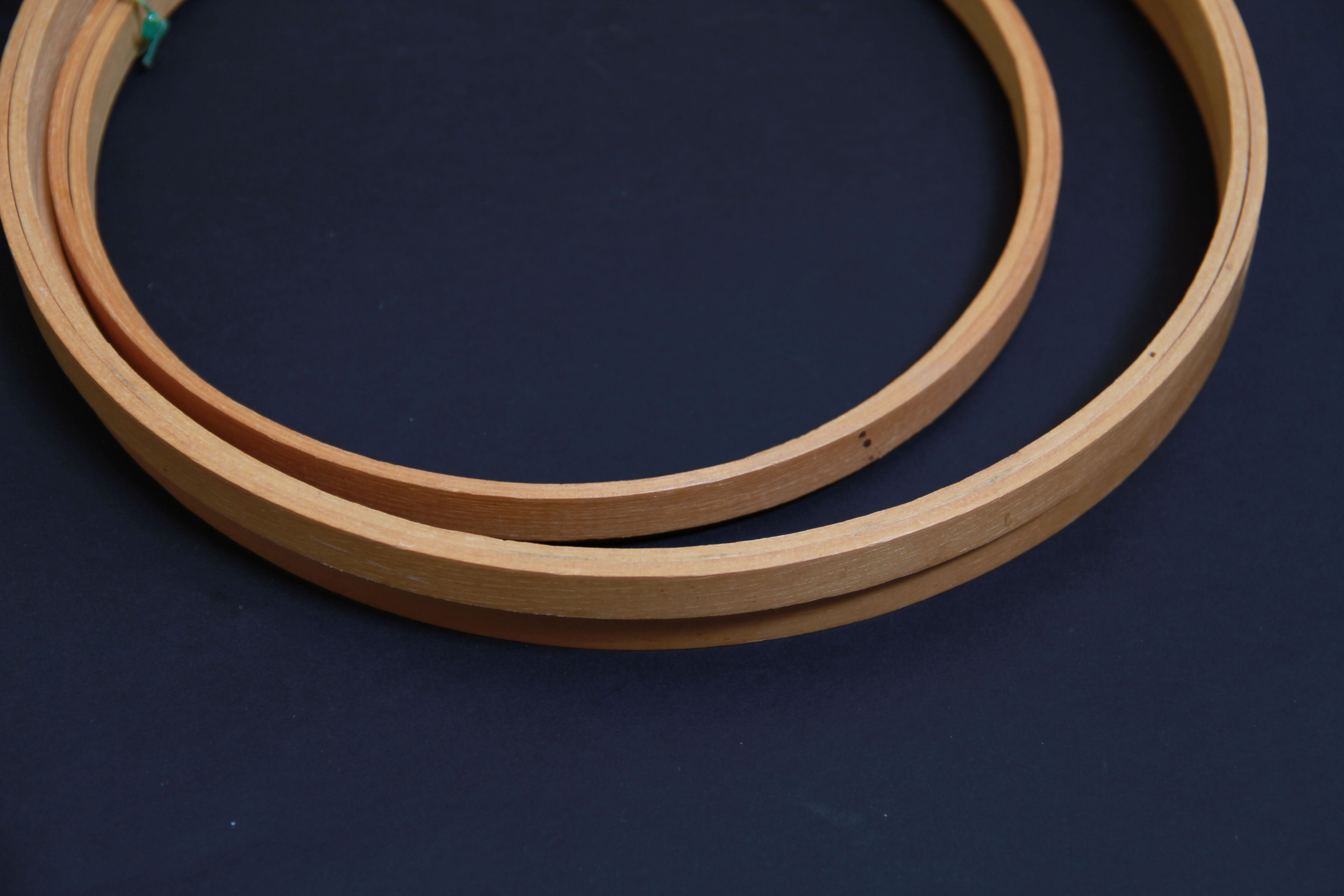 Vintage Sewing Box and Embroidery Hoops