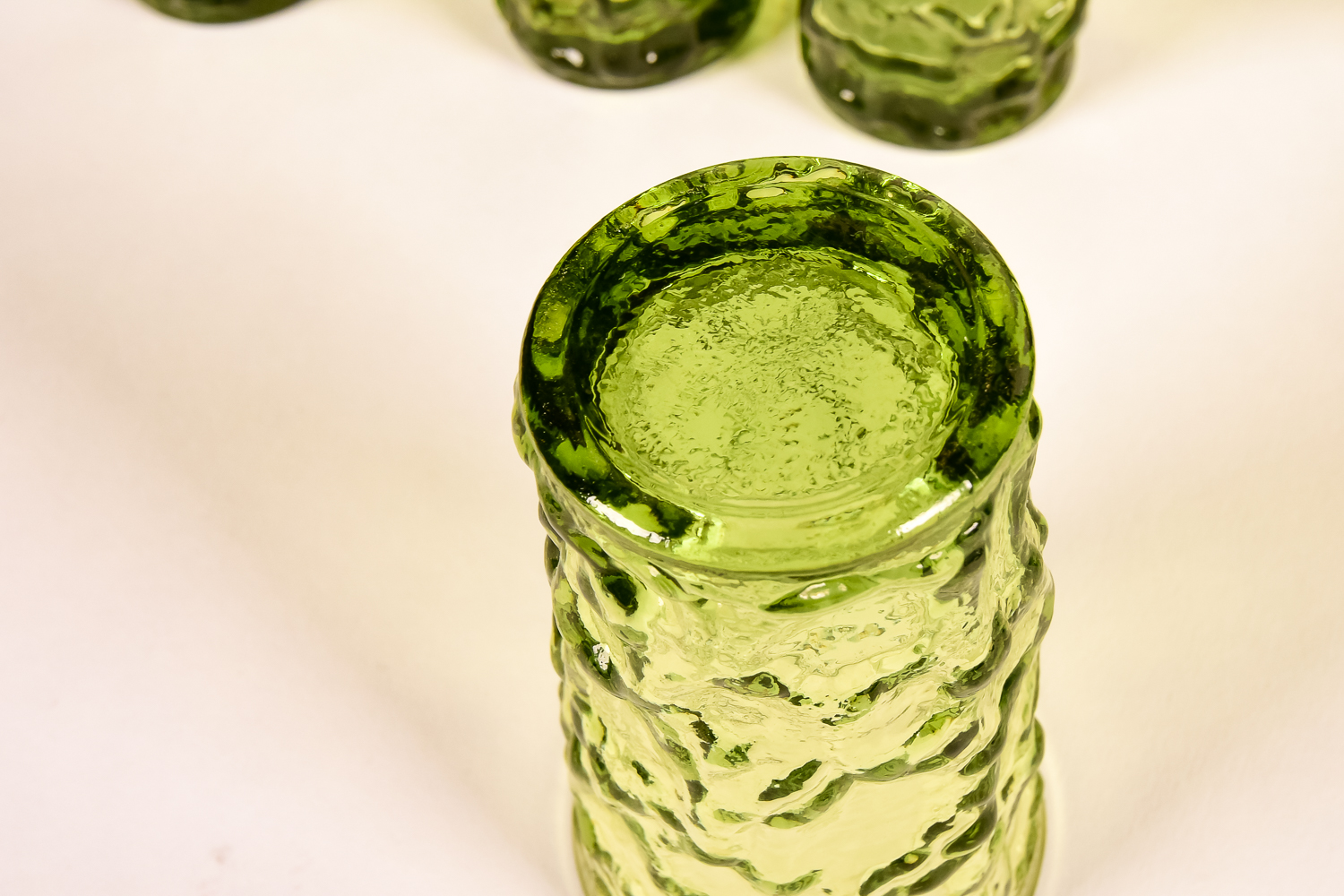 Vintage Green Glass Assortment