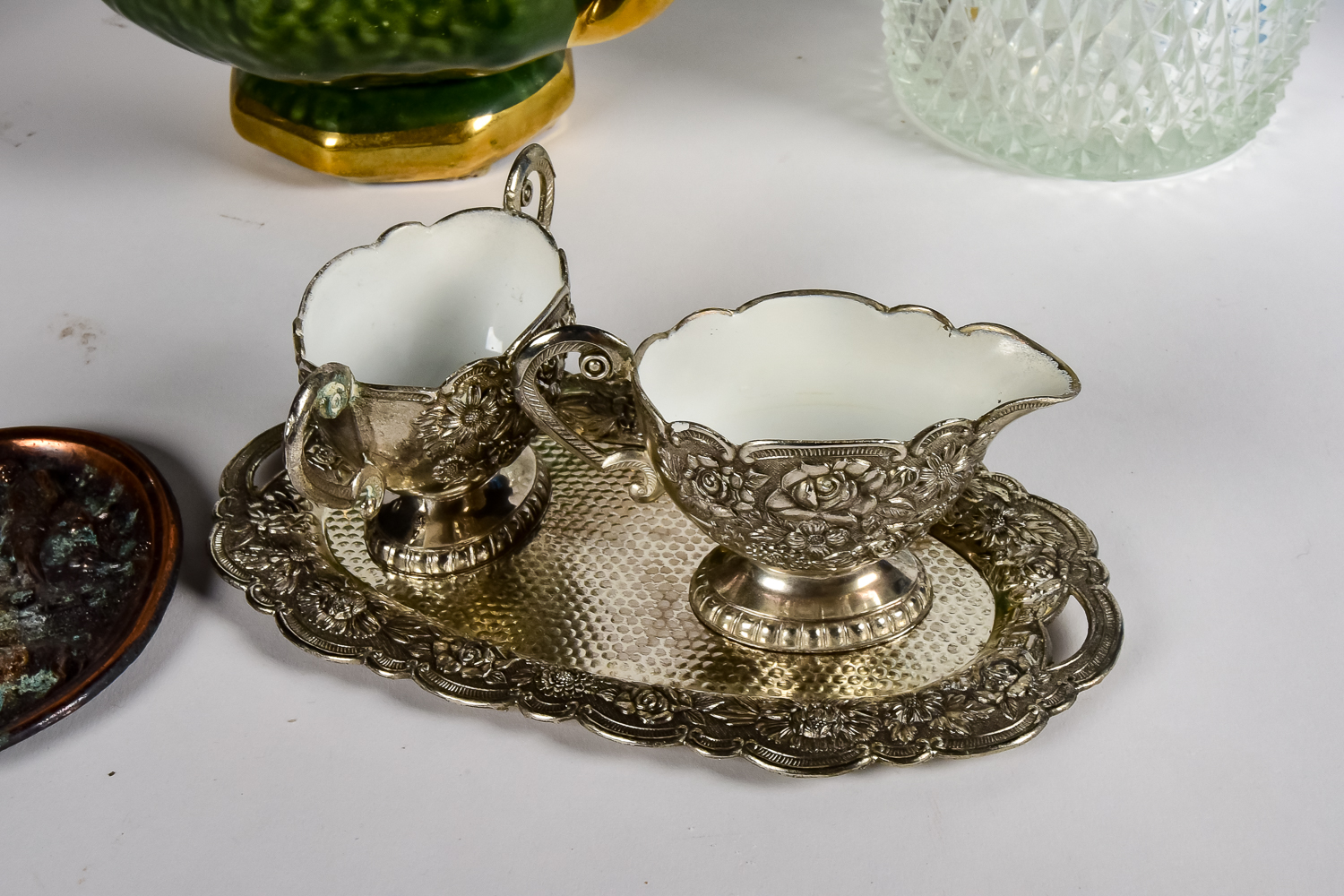 Glass and Silver-Plated Decor