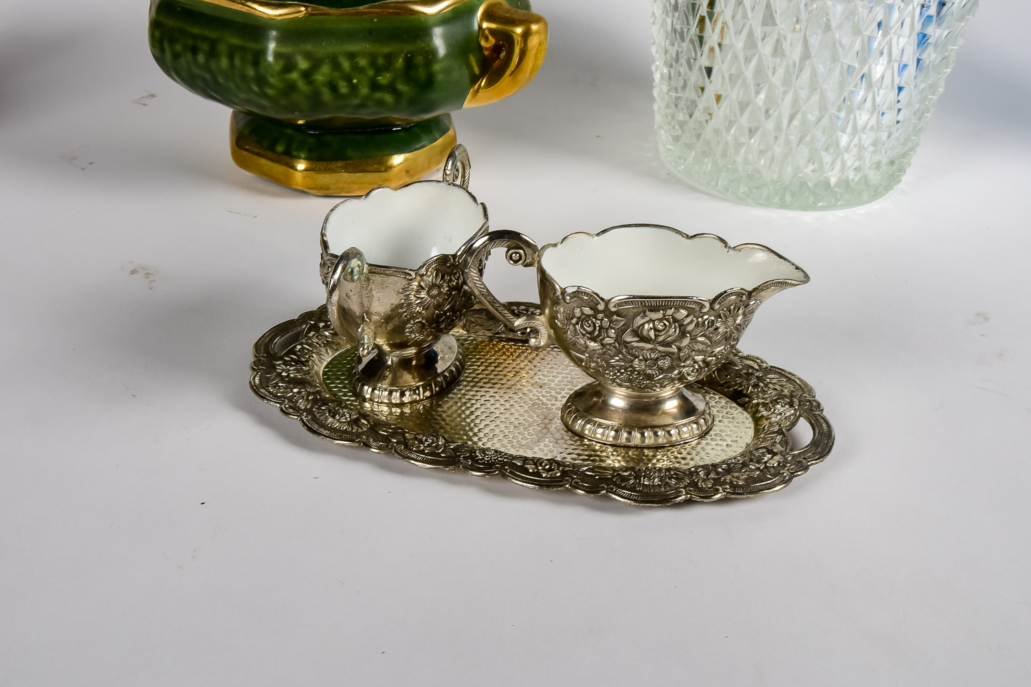 Glass and Silver-Plated Decor