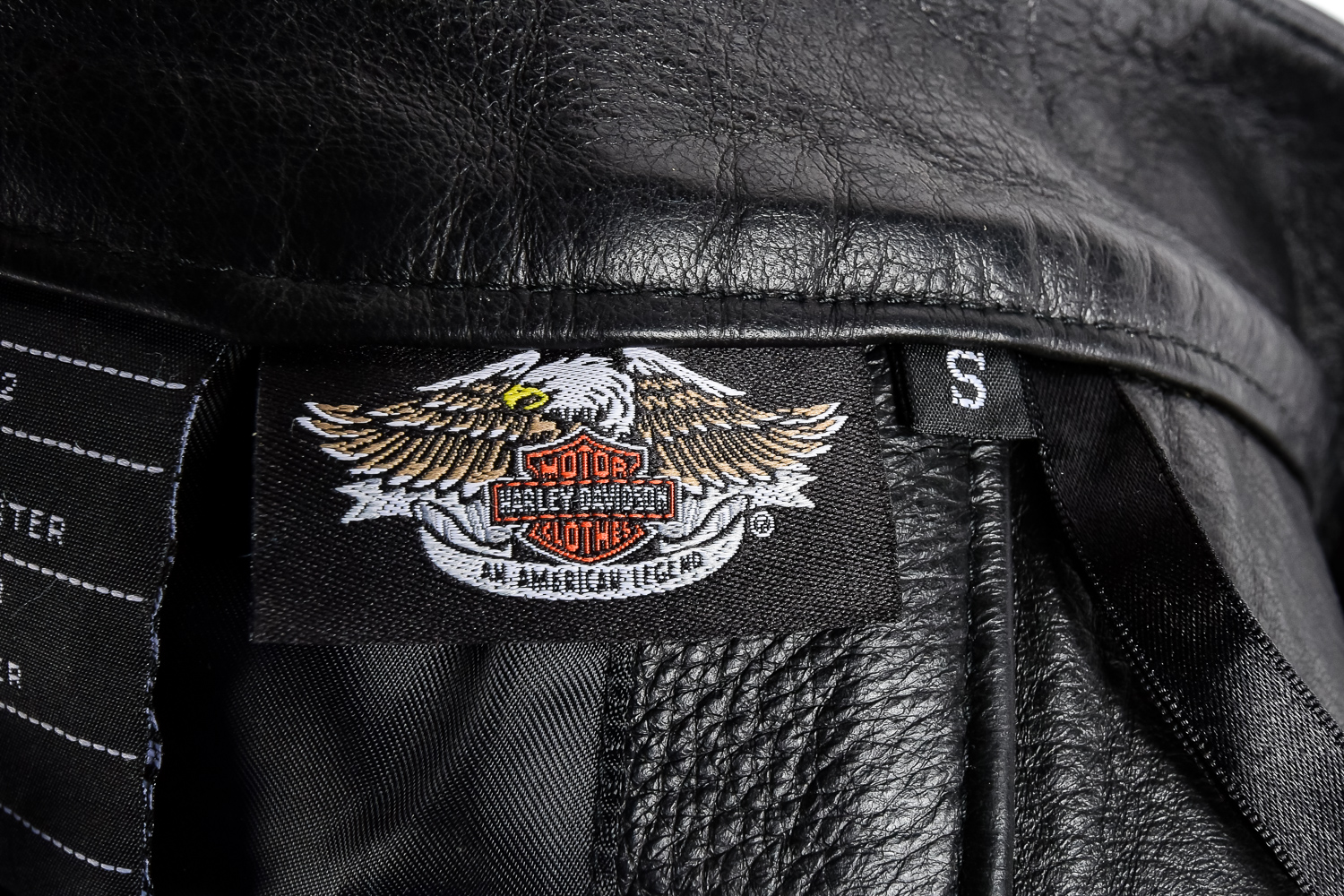 Embossed Harley Davidson Leather Chaps