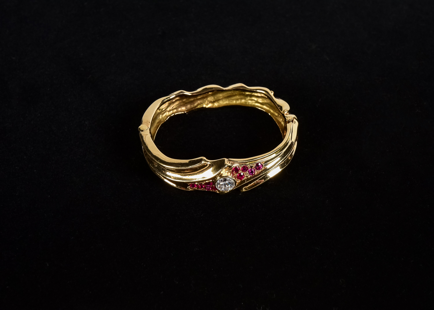 Richard H. Kimball Gold and Ruby Bracelet