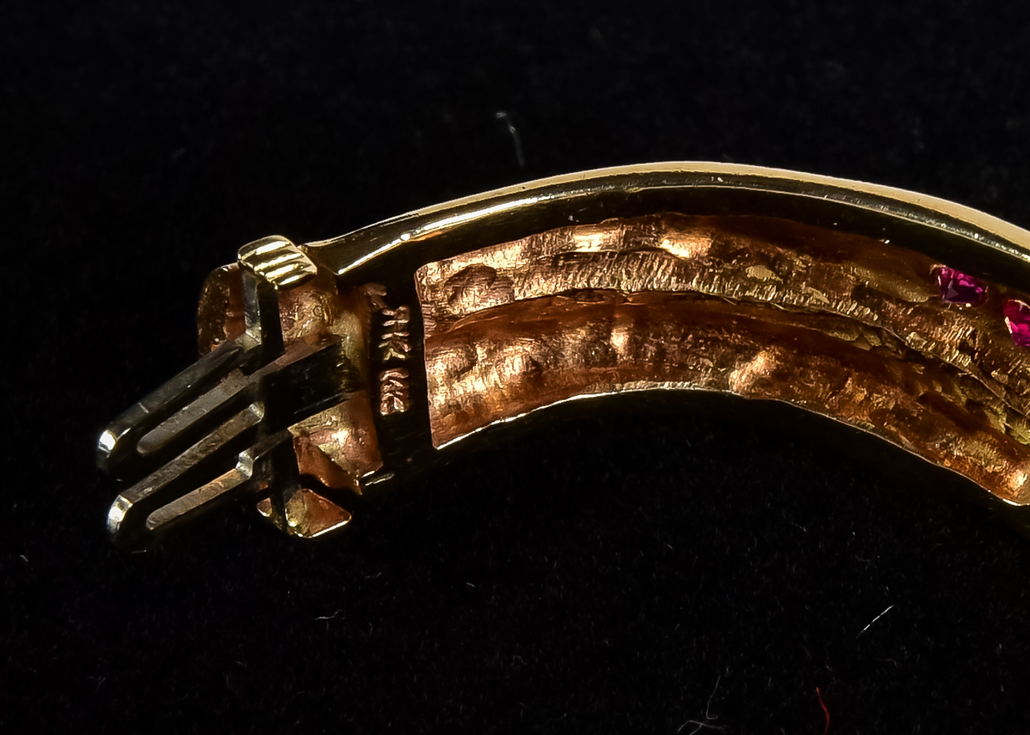 Richard H. Kimball Gold and Ruby Bracelet