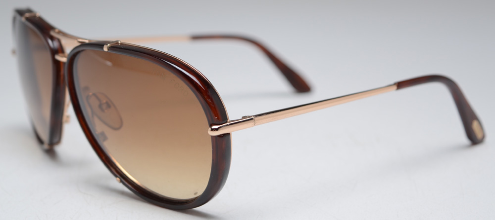 Pair of Tom Ford Cyrille Aviator Sunglasses