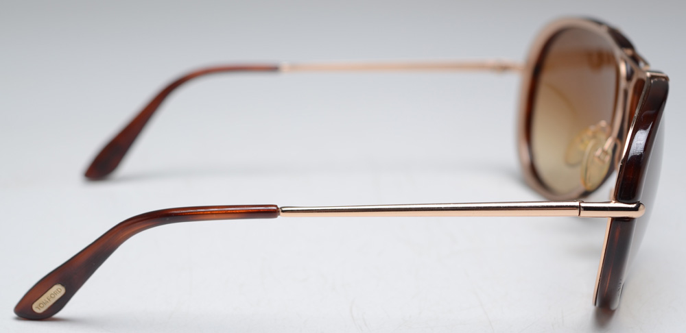 Pair of Tom Ford Cyrille Aviator Sunglasses