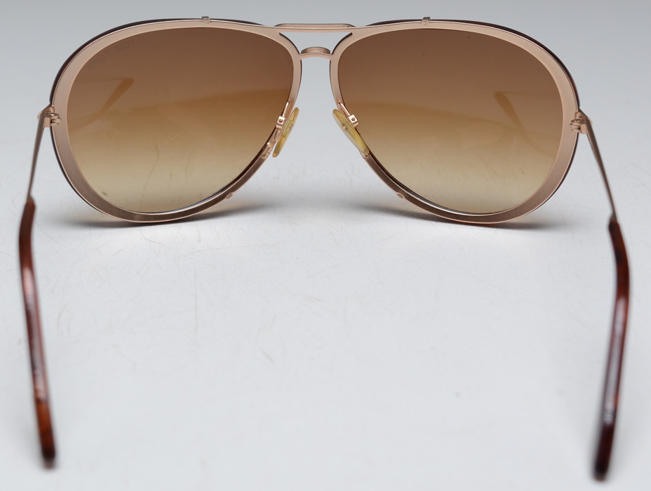 Pair of Tom Ford Cyrille Aviator Sunglasses