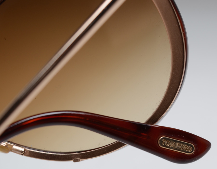 Pair of Tom Ford Cyrille Aviator Sunglasses