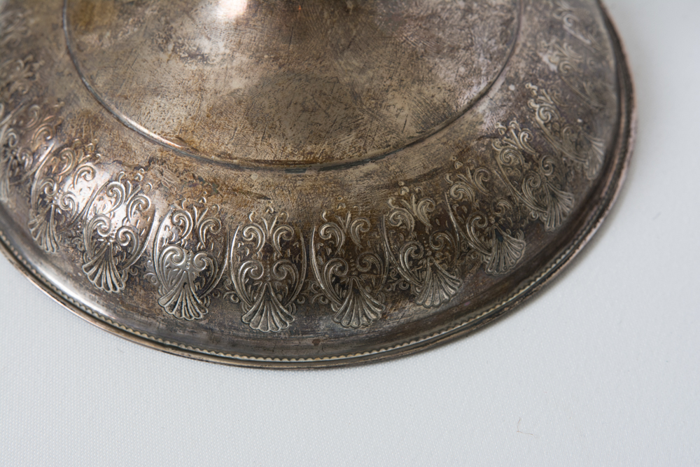 Pair of Weighted Sterling Silver Items