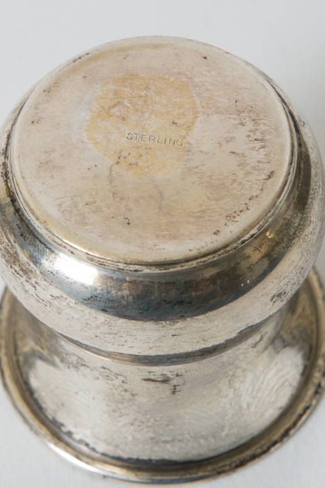 Pair of Weighted Sterling Silver Items