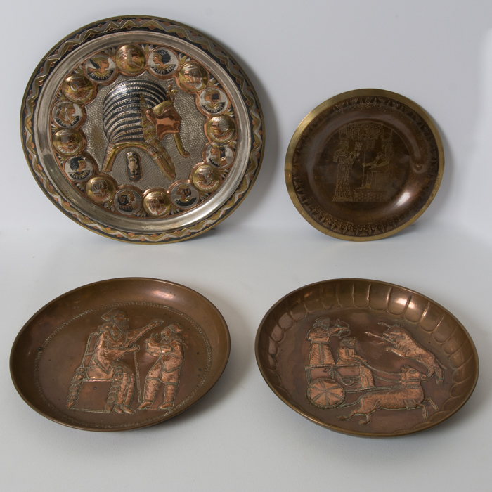 Collection of Egyptian Designed Copper Plates