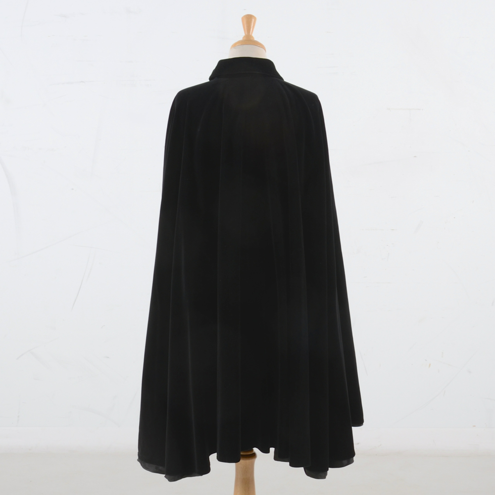 Women's Vintage Ungaro Black Velvet Cape