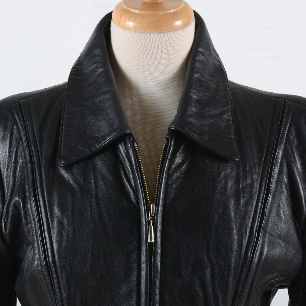Women's Jones of New York Black Leather Jacket