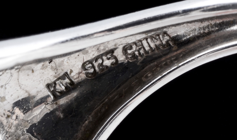 Sculptural Sterling Silver and Black Onyx Ring with Scrolls